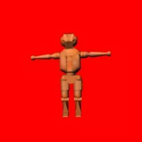 Base Mesh Robot Character Rigged 3d model
