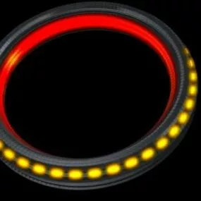 Scifi Ring With Led 3d model