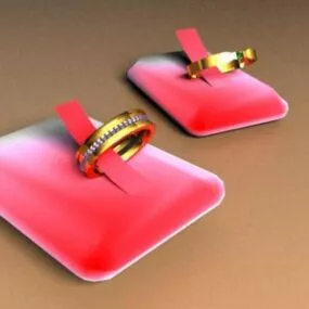 Couple Golden Ring 3d model