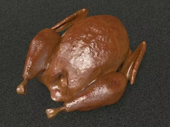 Lowpoly Chicken Roaster With Rig 3d model