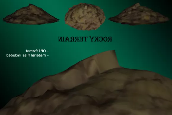 Rocky Terrain 3d model Rocky Terrain 3d model