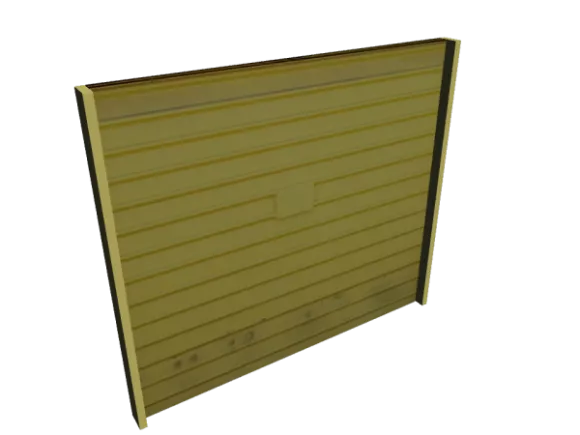 Home Door Walnut Wood 3d model