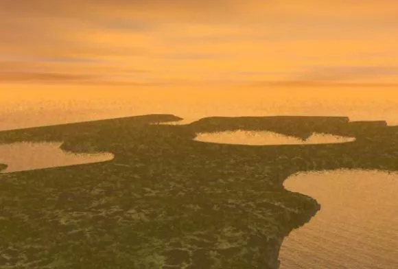 Sunset Beach Landscape 3d model