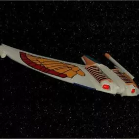 Romulan Futuristic Spaceship 3d model