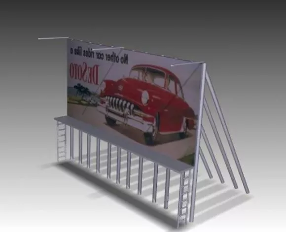 Pictures Frame Hang On Wall 3d model
