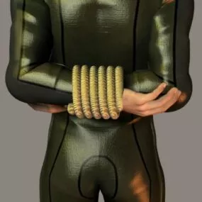 Man Character With Hand Rope 3d model