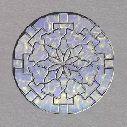 Chinese Window Frame Lattice Shape 3d model