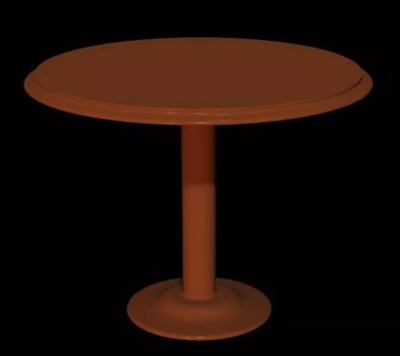 Luxurious Chair Table Set 3d model