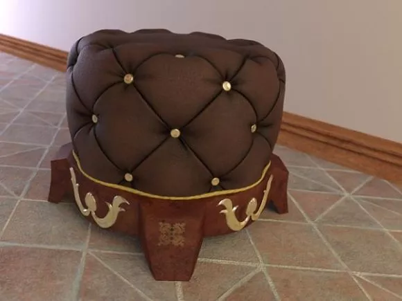 Wood Chair Multiple Legs 3d model