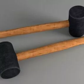 Rubber Mallet Hammer Tool 3d model