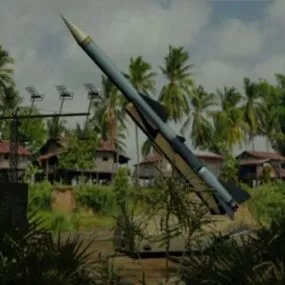 Sa2 Rocket Weapon With Guideline 3d model