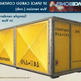 Steel Cargo Container 3d model