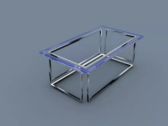 Glass Transparent Table 3d model Glass Transparent Table 3d model