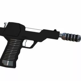 Acoustic Gun Weapon 3d model