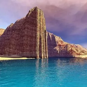 Mountain Lake 3d model