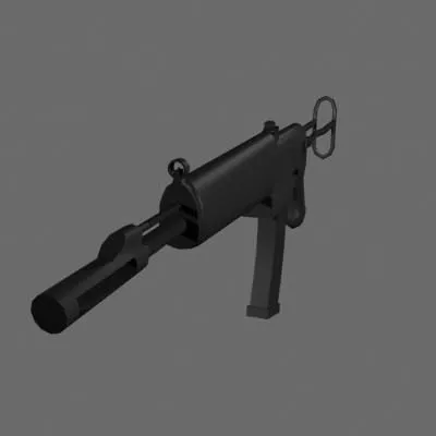 Smg Machine Gun 3d model Smg Machine Gun 3d model