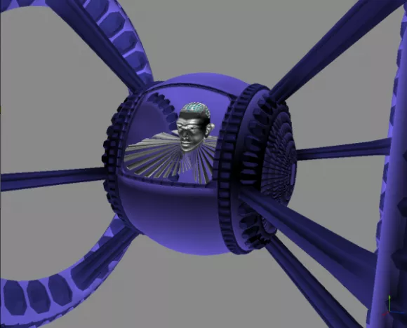 Flying Spacecraft Futuristic Spaceship 3d model