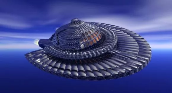Triangle Star Destroyer Spaceship 3d model