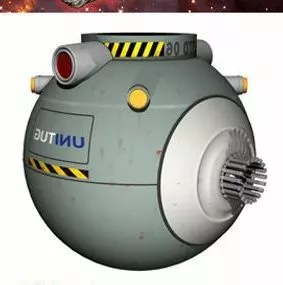 Droid Robot Tug Module 3d model