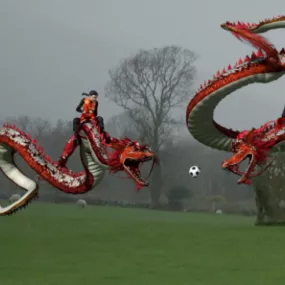 Eastern Chinese Dragon Sculpture 3d model