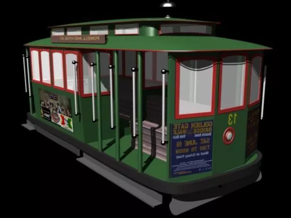 Classic Fire Engine Car 3d model