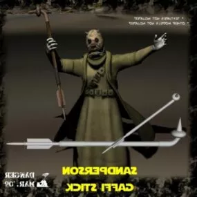 Gaming Character With Weapon 3d model