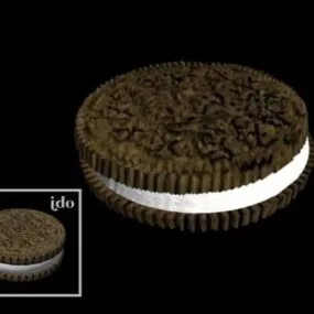 Sandwich Cookie Cake 3d model