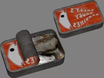 Sardines Food Can 3d model Sardines Food Can 3d model