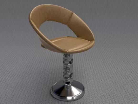 Plastic Chair Stack 3d model
