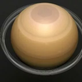Realistic Saturn Planet 3d model