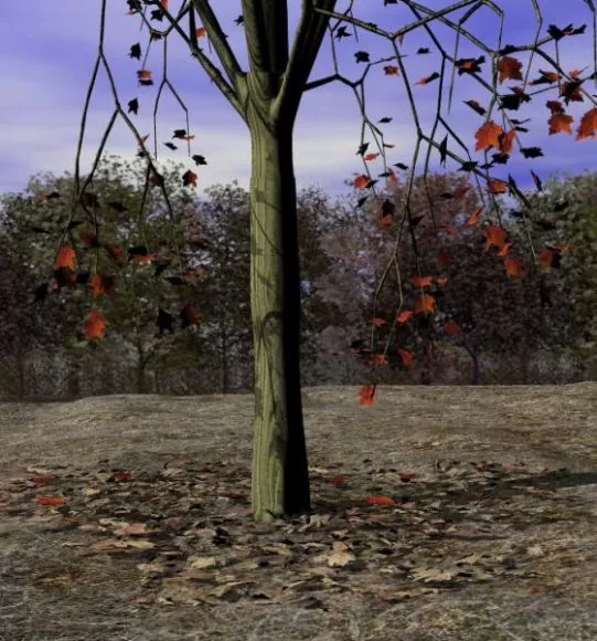 Dry Log Tree Of Fear 3d model