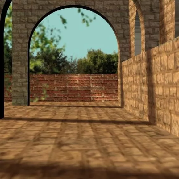 House Street View With Character 3d model