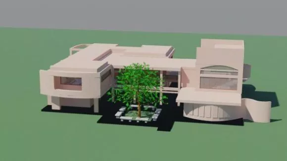 School Modern Style 3d model School Modern Style 3d model