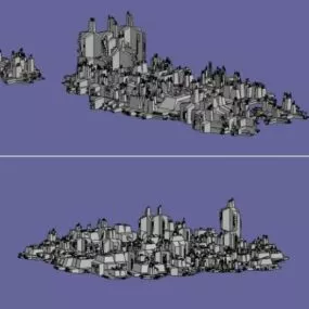 Scifi Base City 3d model
