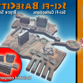 Scifi Base City Building 3d model