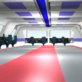 Scifi Station Control Center Room 3d model