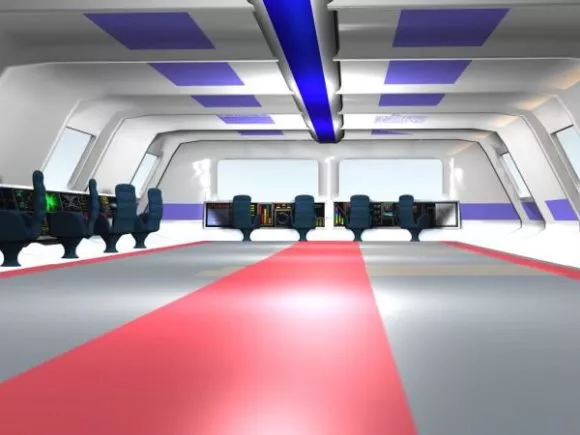 Scifi Station Control Center Room 3d model Scifi Station Control Center Room 3d model