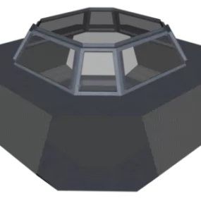 Scifi Controller Table Backdrop 3d model