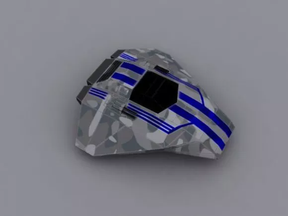 Vintage Samurai Helmet 3d model