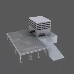 Scifi Port Building 3d model