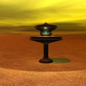 Desert Scifi Tower 3d model