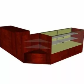 Service Counter Table 3d model