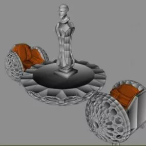 Statue Art Sculpture 3d model
