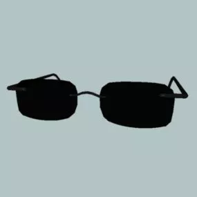 Agent Fashion Glasses 3d model