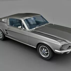 Shelby Mustang Gt500 Car 3d model