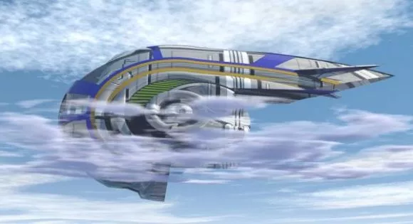 Modular Spaceship, Futuristic Fighter Spacecraft 3d model