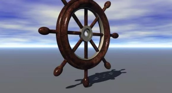 Scifi Sculpture Wheel 3d model