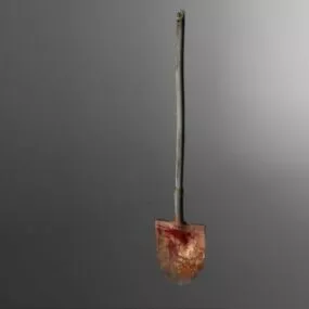 Rustic Shovel 3d model