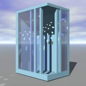 Glass Shower Unit 3d model