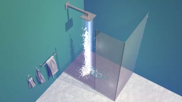 Home Shower Sanitary 3d model